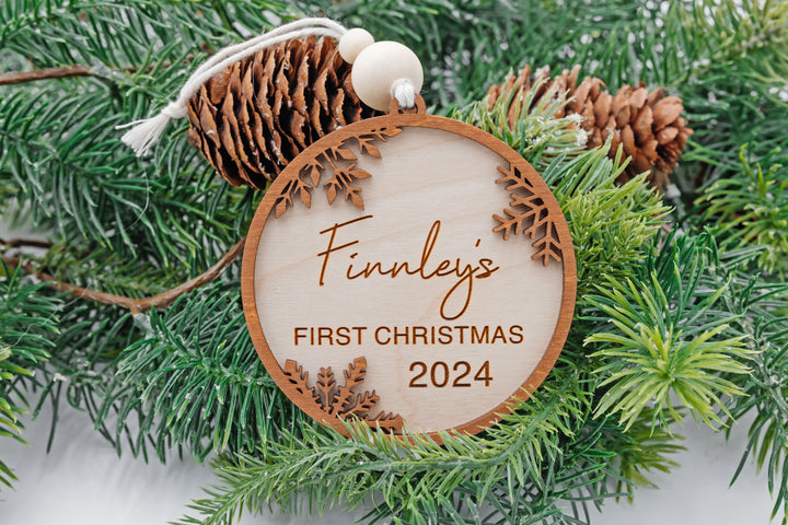 Personalized Baby's First Christmas Ornament! Custom Name & Year (Copy)