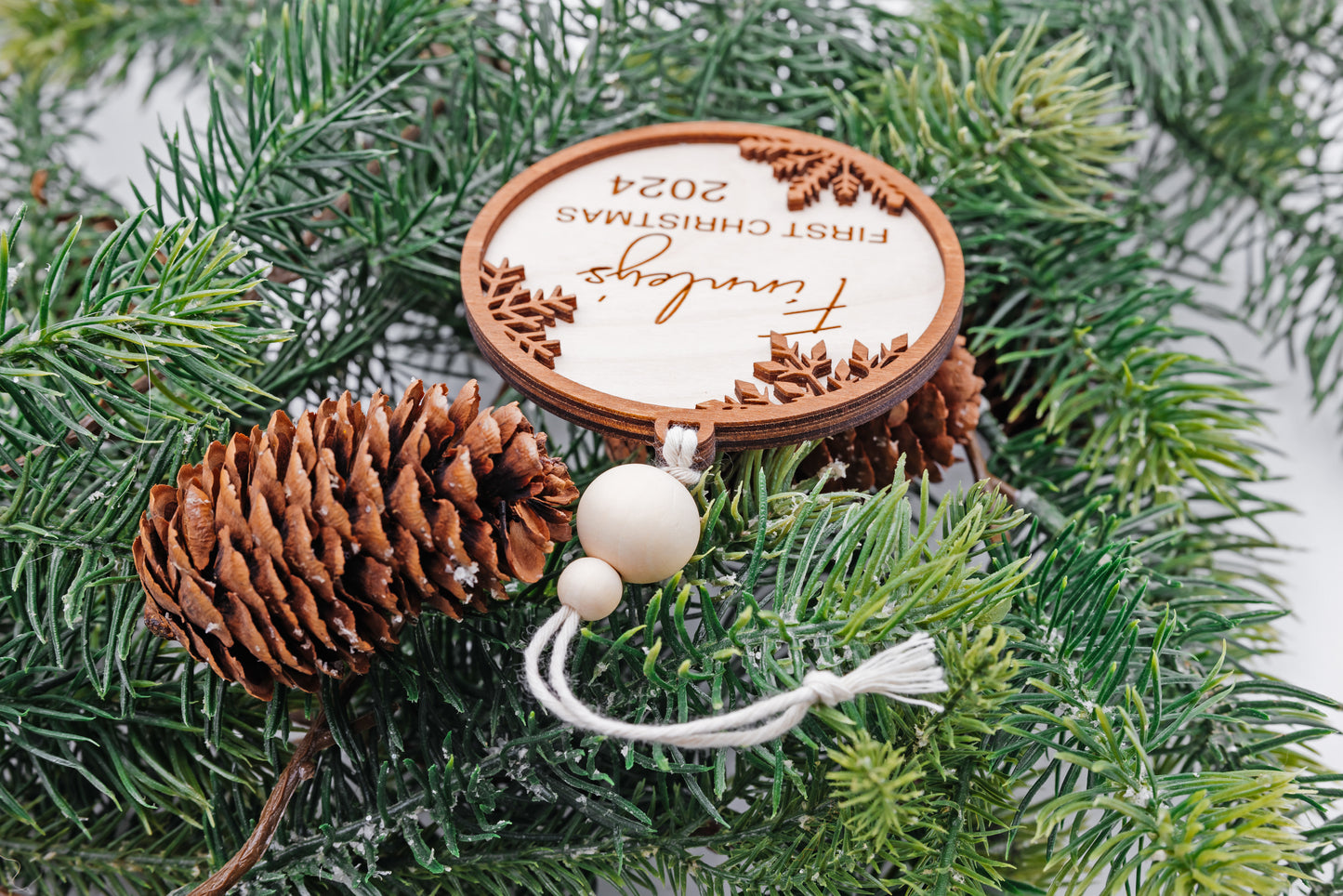 Personalized Baby's First Christmas Ornament! Custom Name & Year